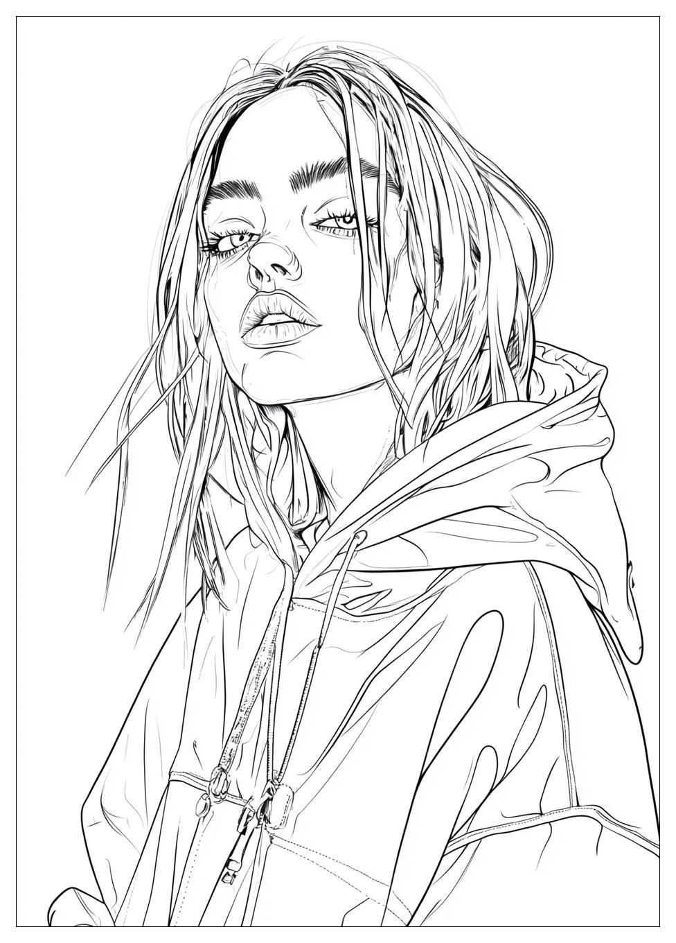 Billie Eilish Színező 12