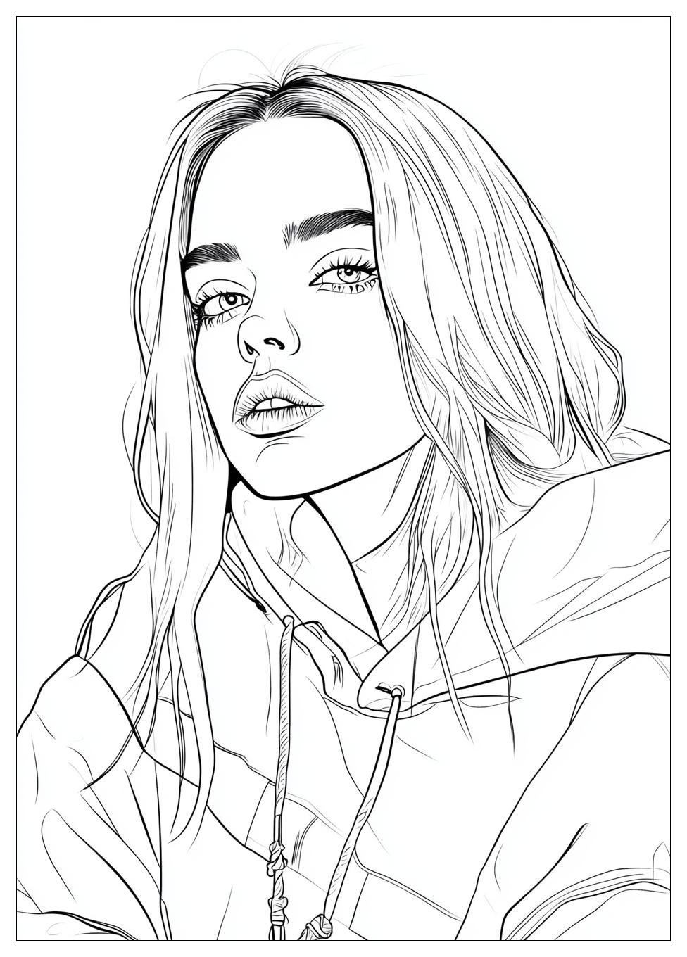 Billie Eilish Színező 20