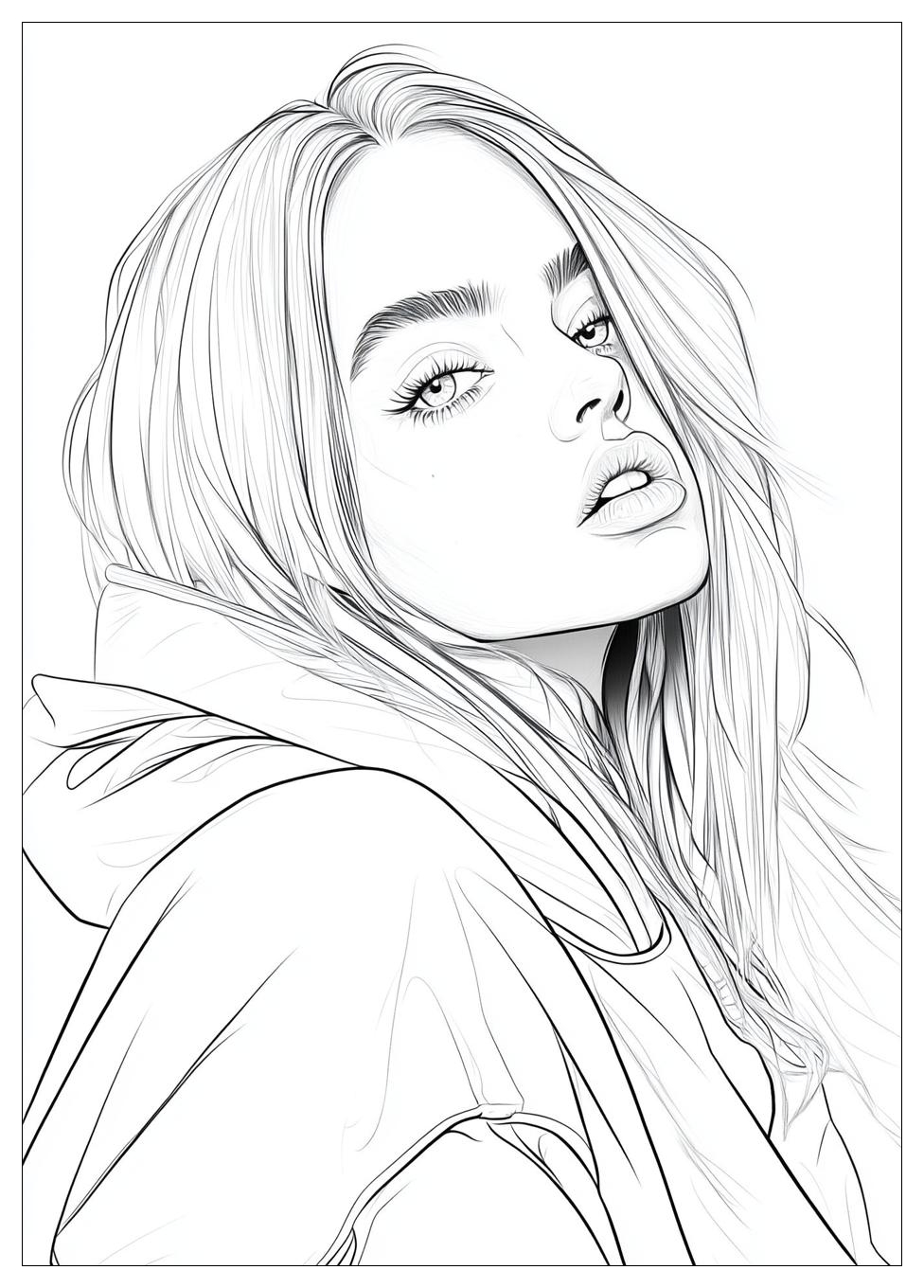 Billie Eilish Színező 22