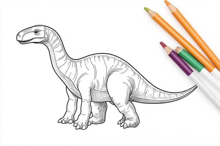 Brachiosaurus Színező : Színes kaland a dinoszauruszok világában