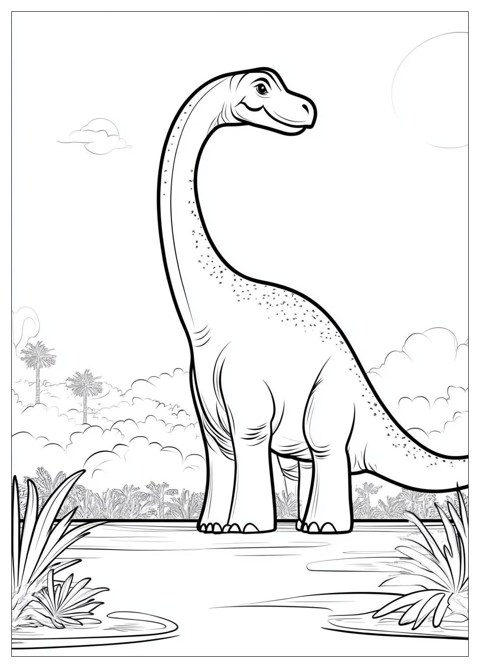 Brachiosaurus Színező 1