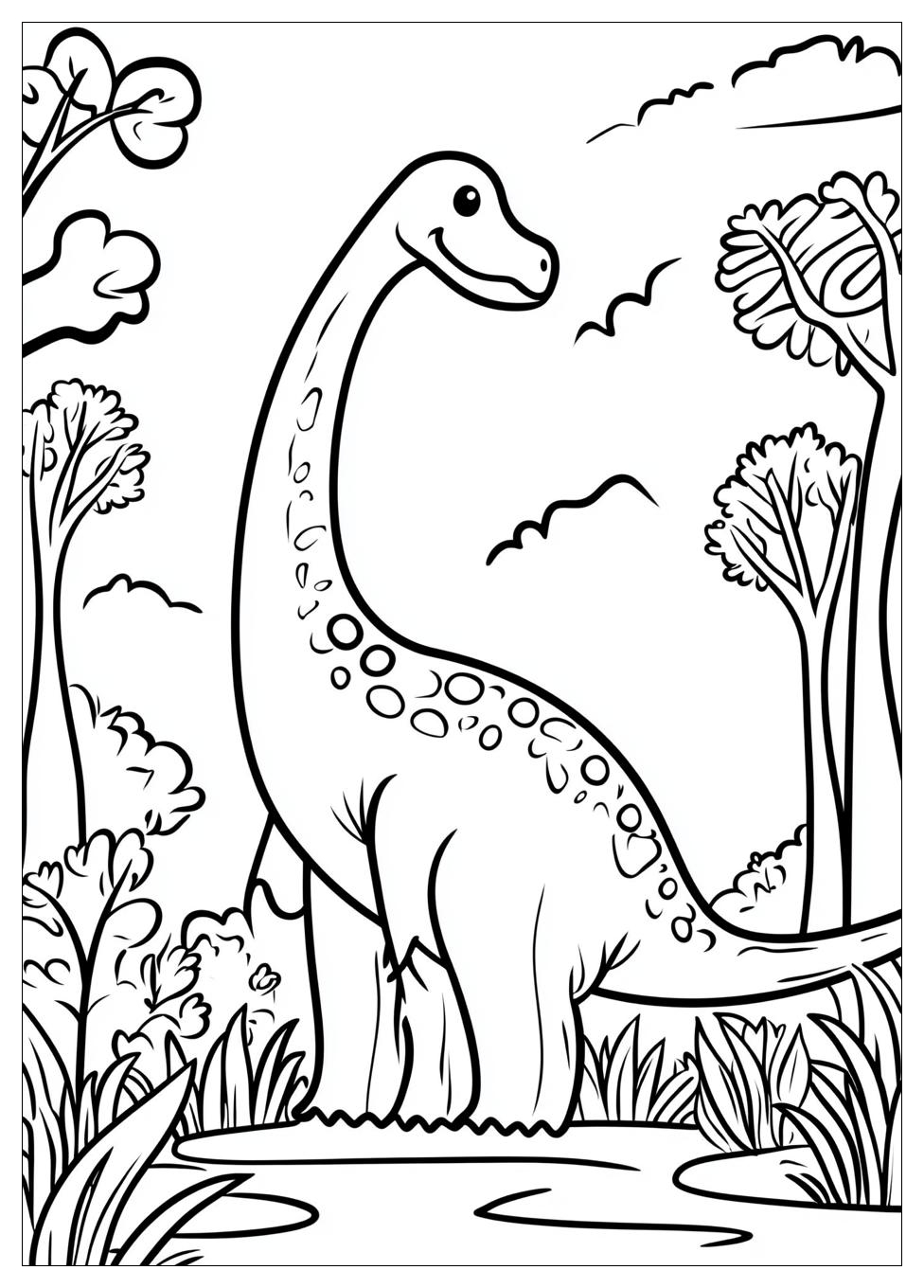 Brachiosaurus Színező 7