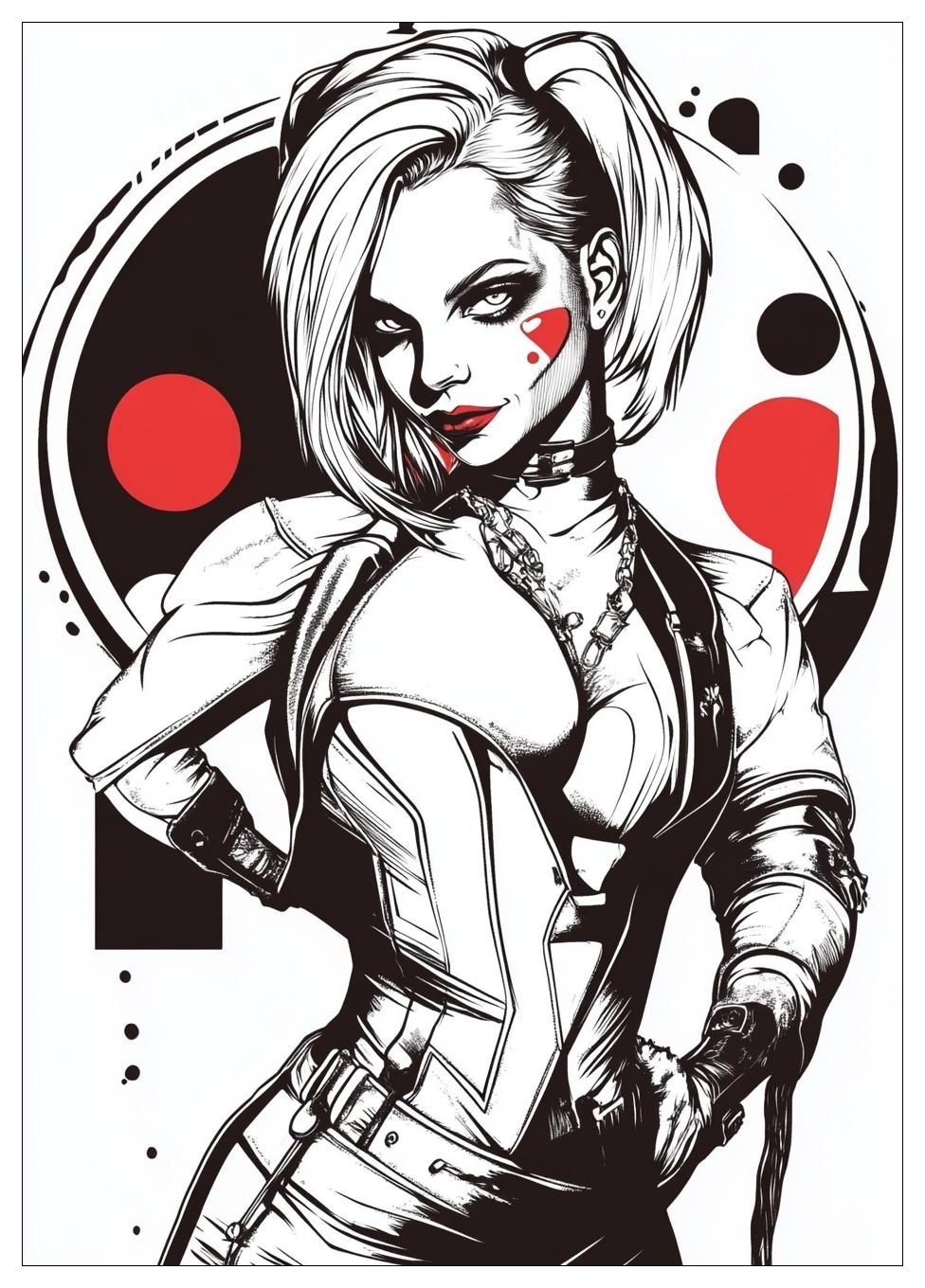 Harley Quinn Színező 16