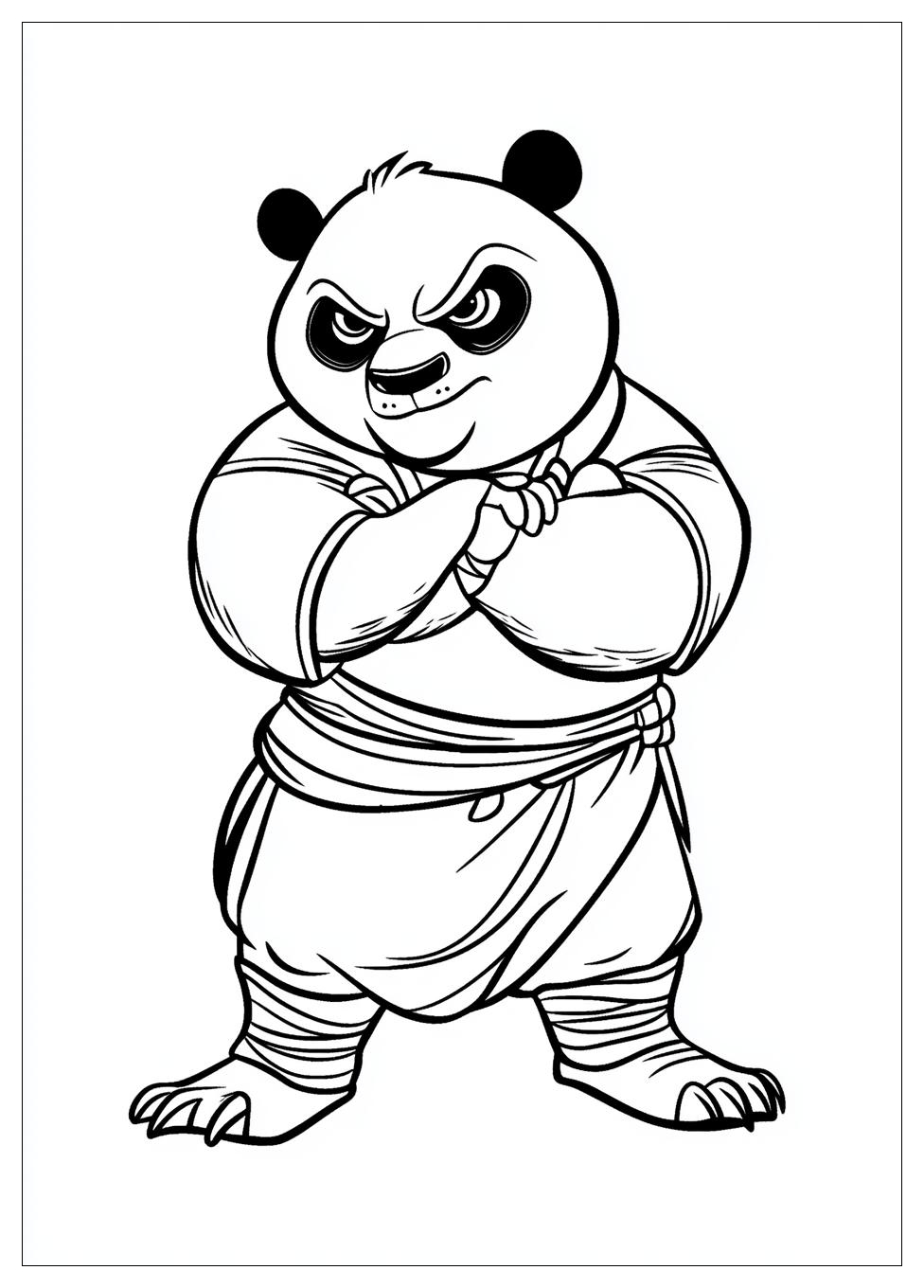 Kung Fu Panda Színező 10