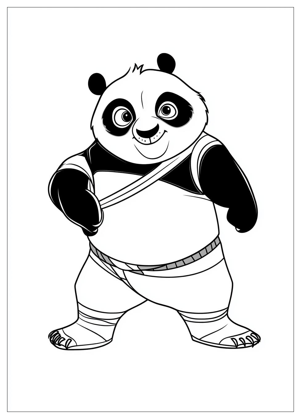 Kung Fu Panda Színező 11