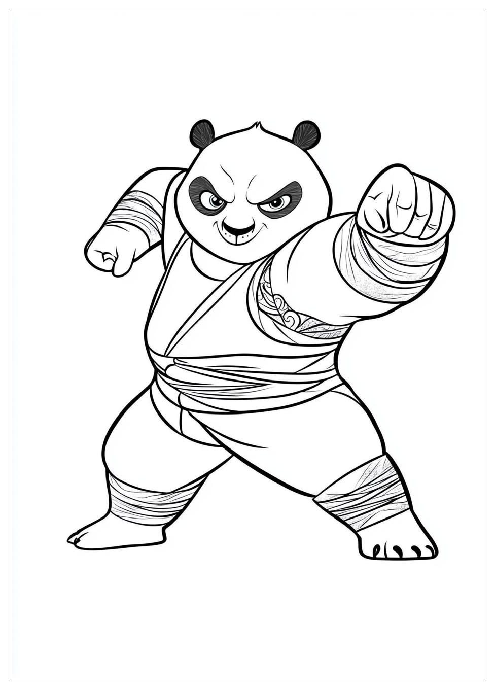 Kung Fu Panda Színező 13