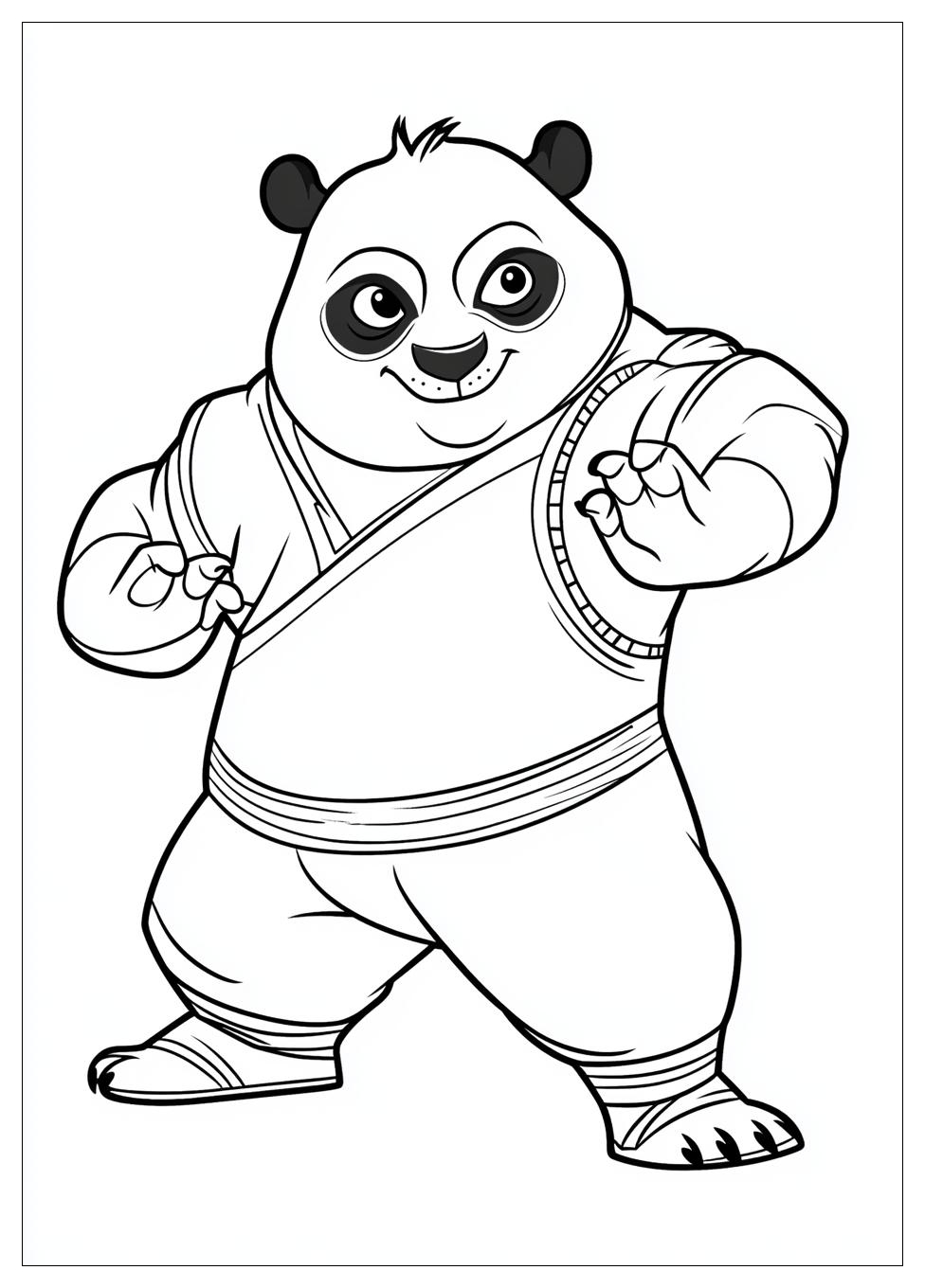 Kung Fu Panda Színező 16