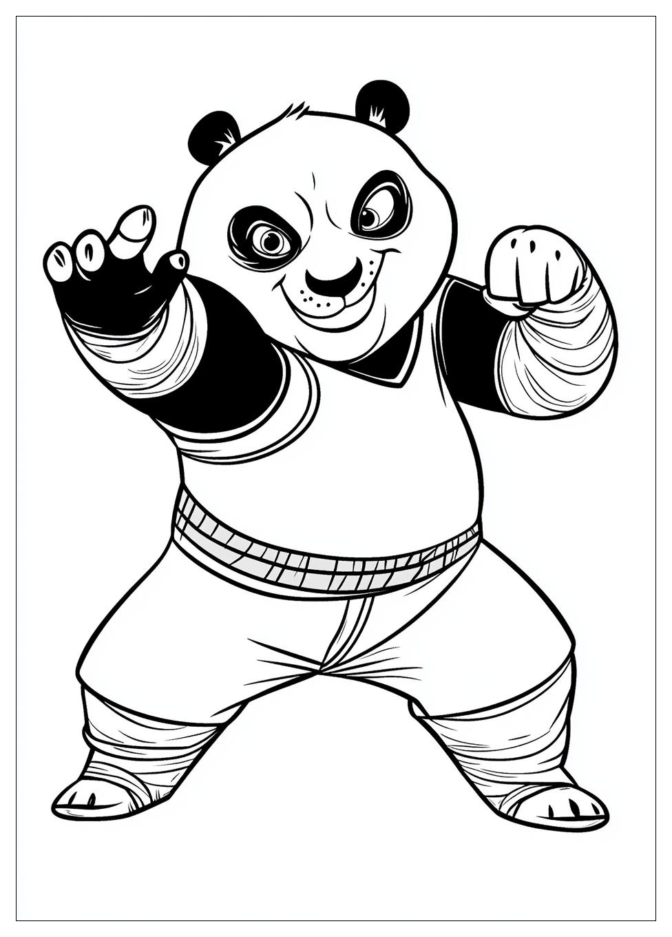 Kung Fu Panda Színező 18