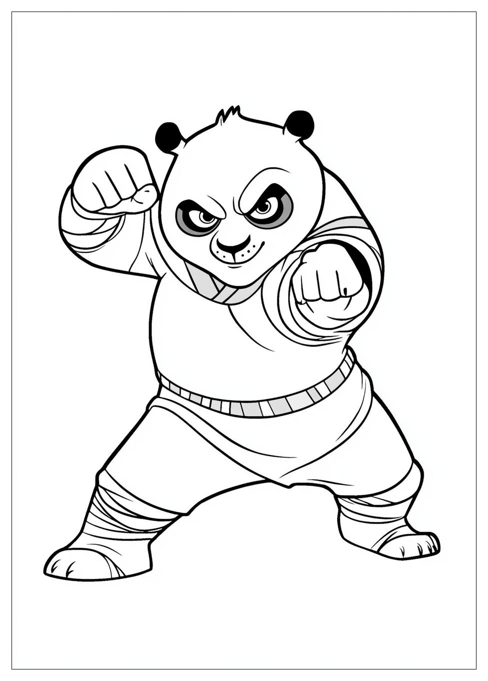 Kung Fu Panda Színező 4