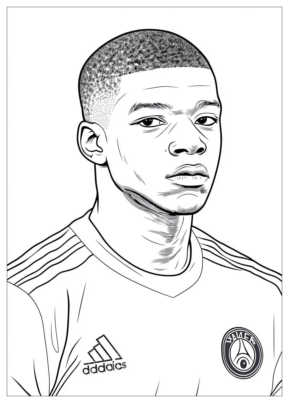 Kylian Mbappé Színező 14