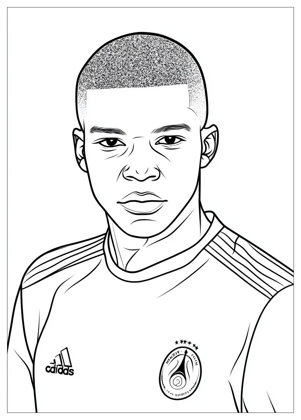 Kylian Mbappé Színező 15