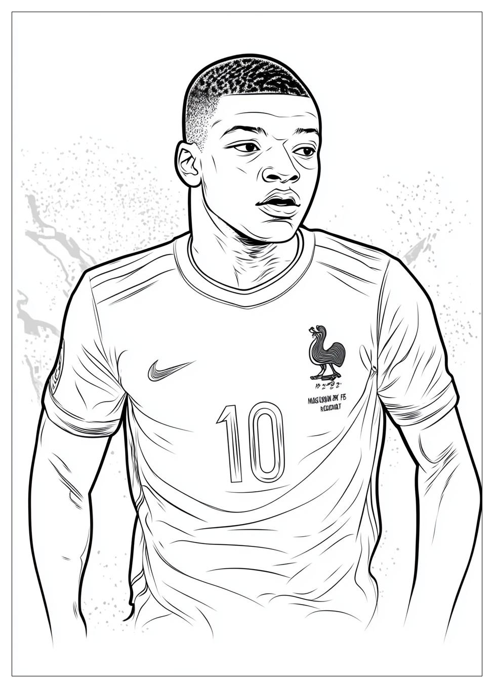 Kylian Mbappé Színező 17