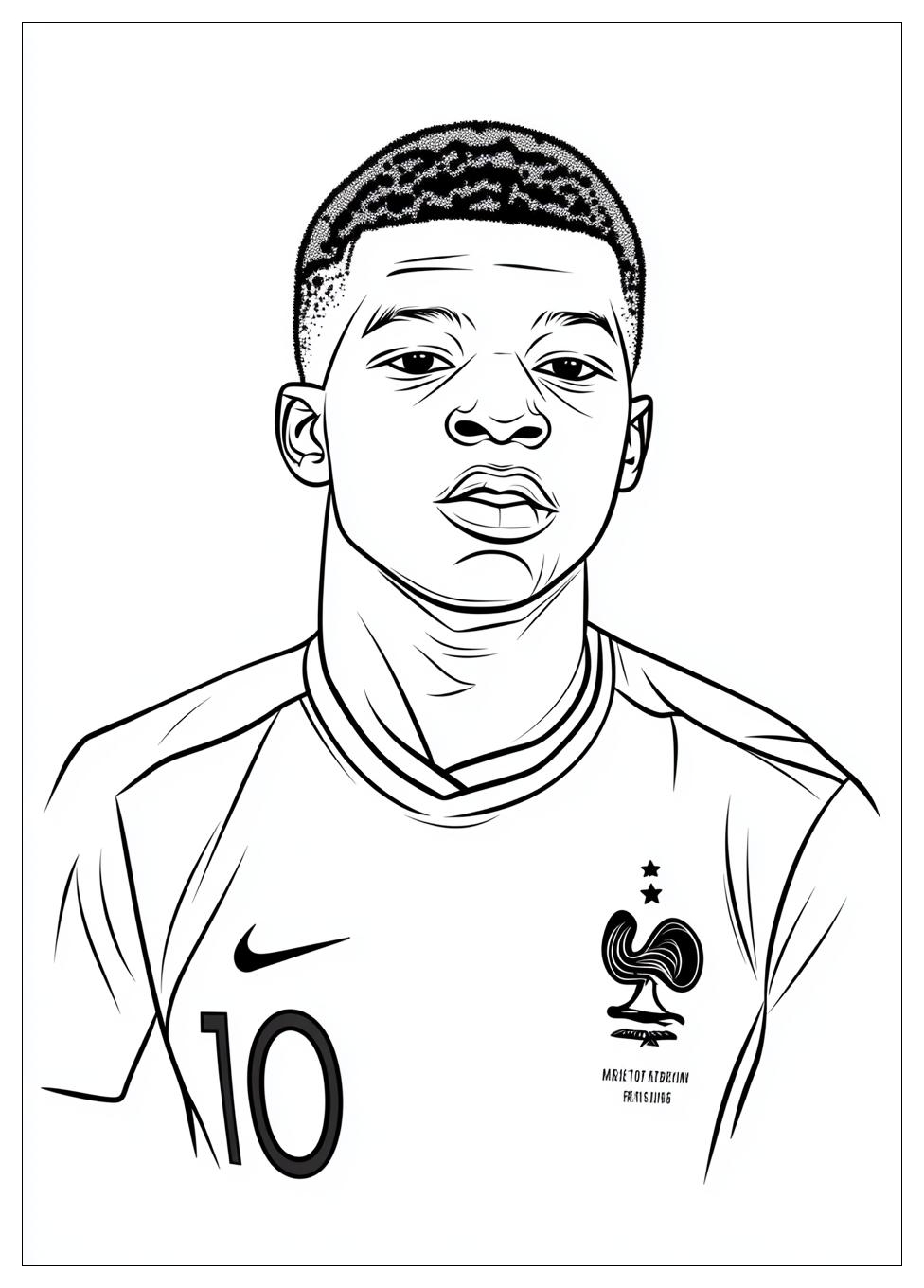 Kylian Mbappé Színező 18