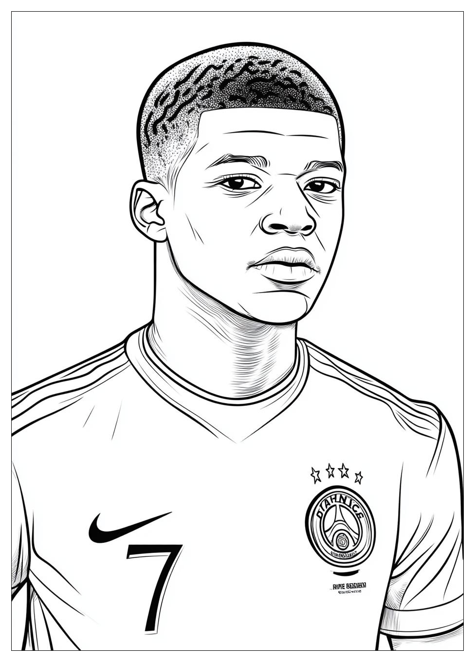 Kylian Mbappé Színező 19