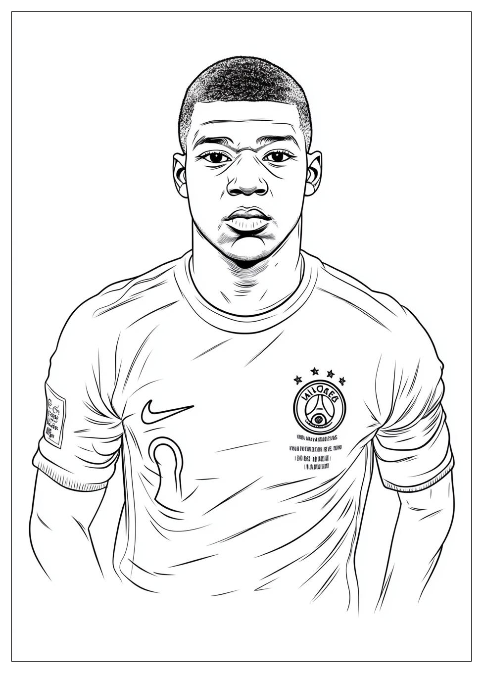 Kylian Mbappé Színező 20