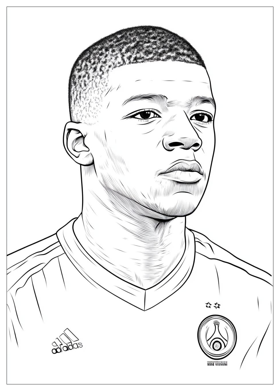 Kylian Mbappé Színező 22