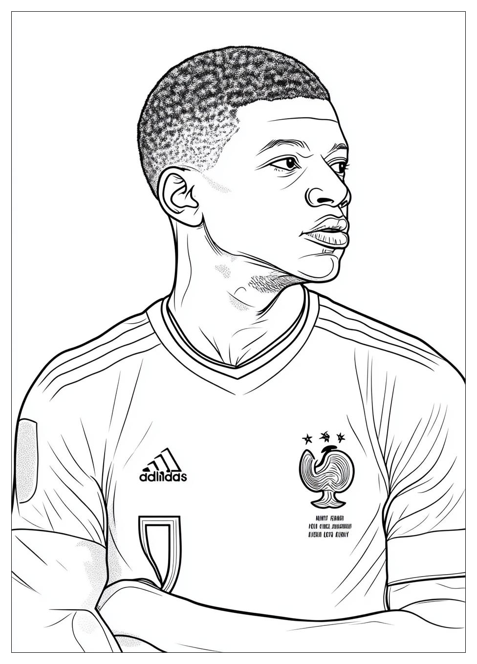 Kylian Mbappé Színező 24