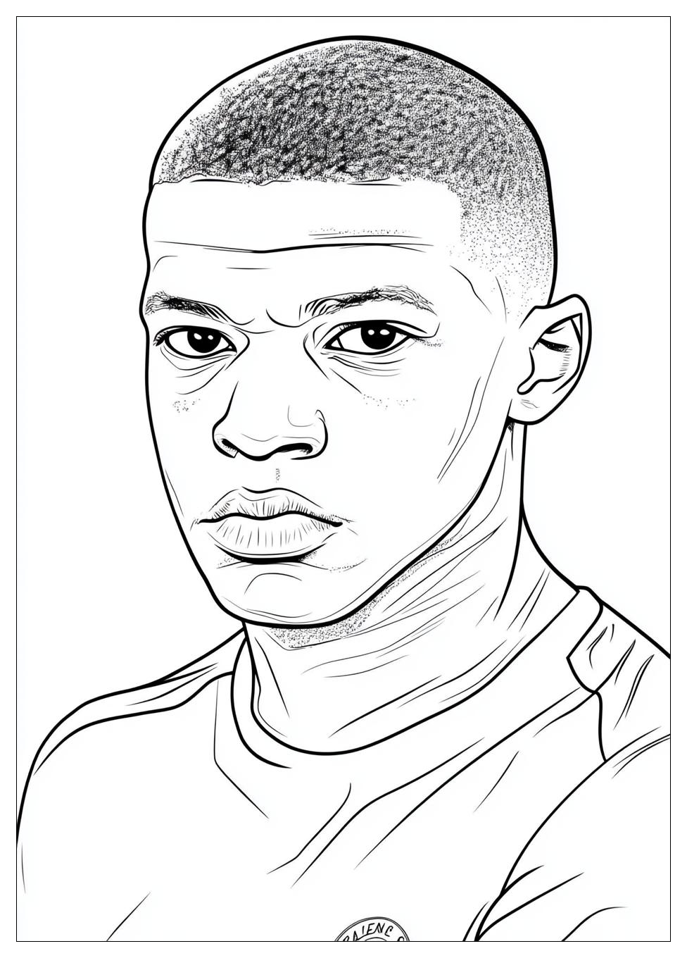 Kylian Mbappé Színező 6