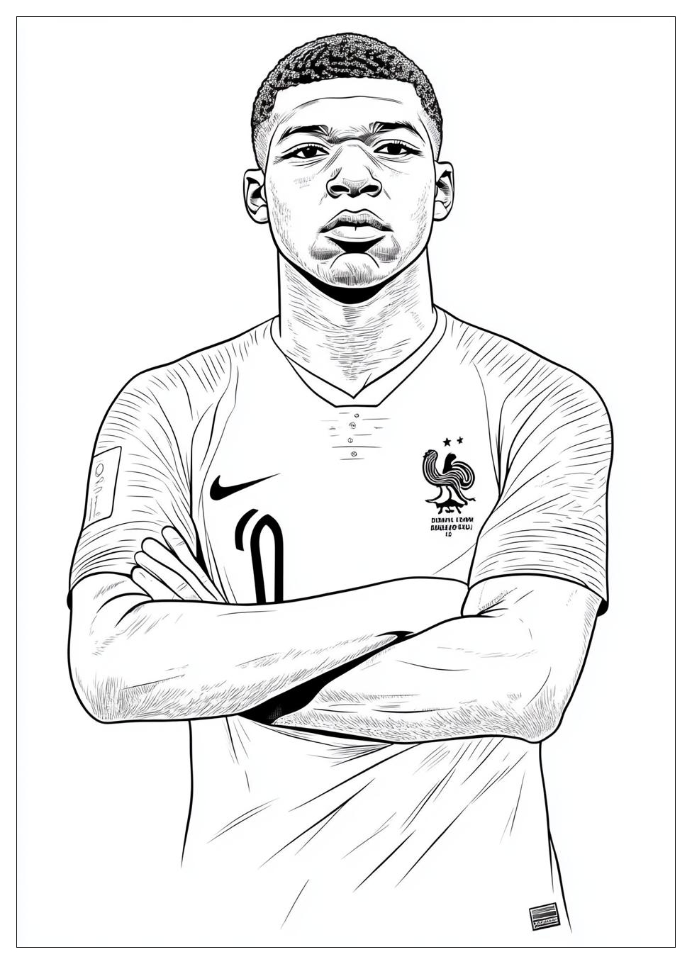 Kylian Mbappé Színező 9