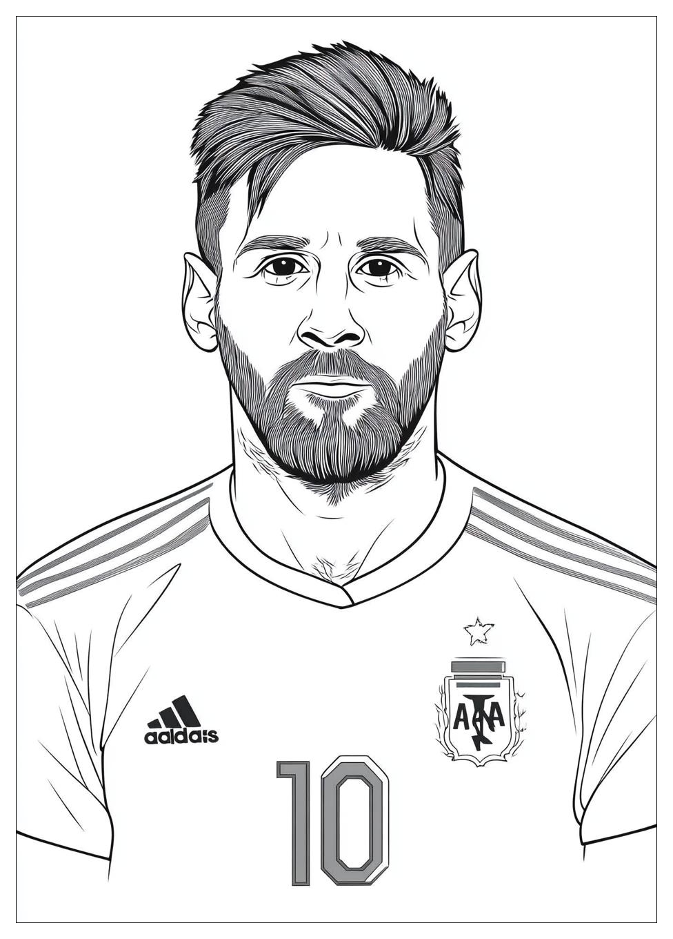 Lionel Messi Színező 12