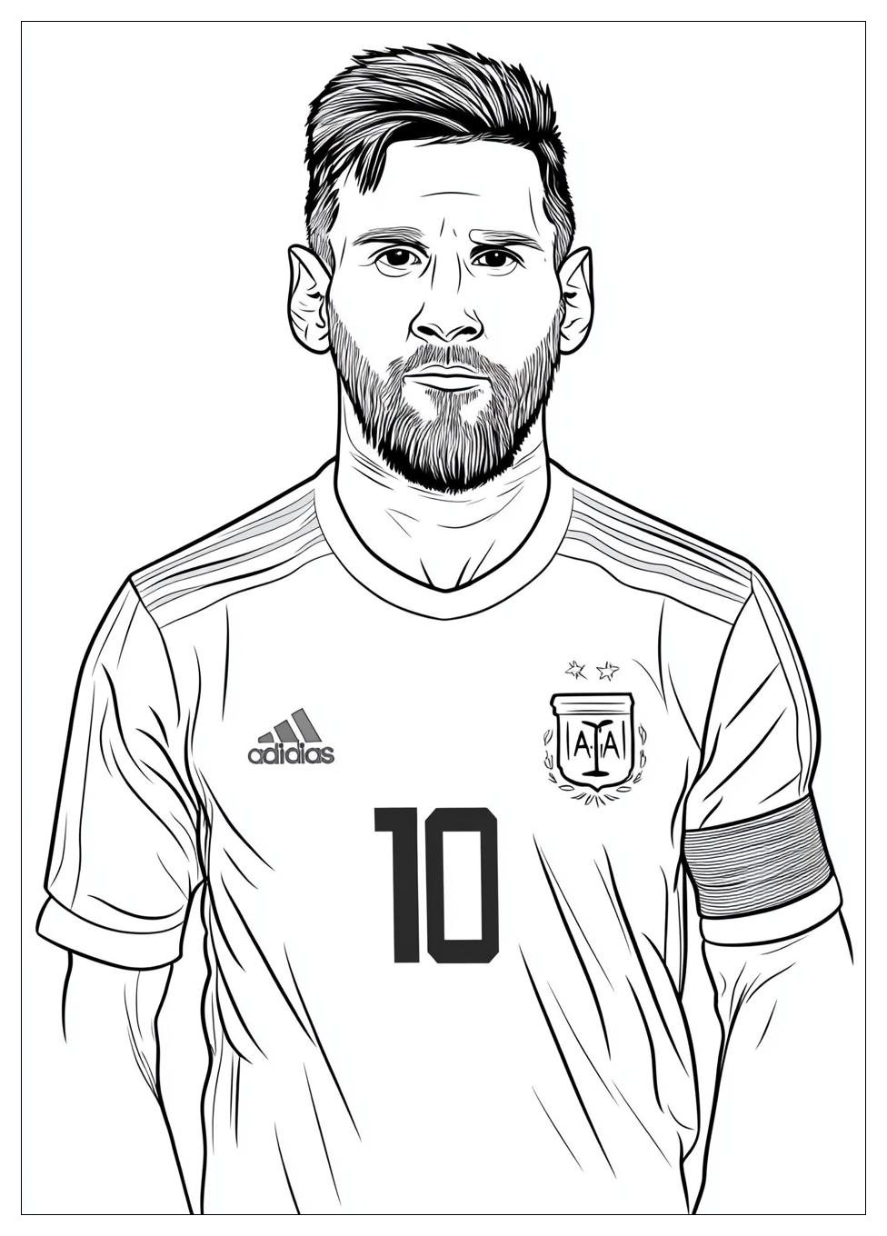 Lionel Messi Színező 2