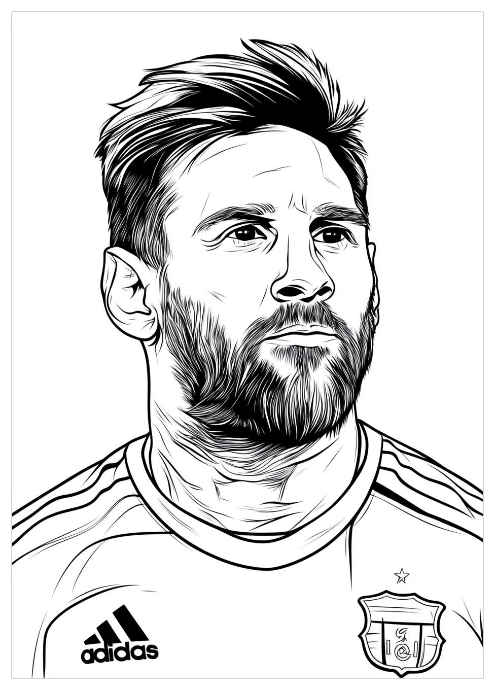 Lionel Messi Színező 3