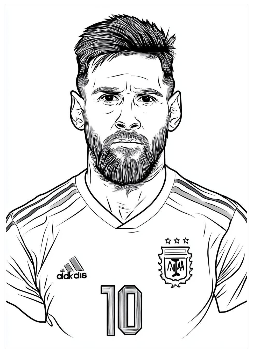 Lionel Messi Színező 6