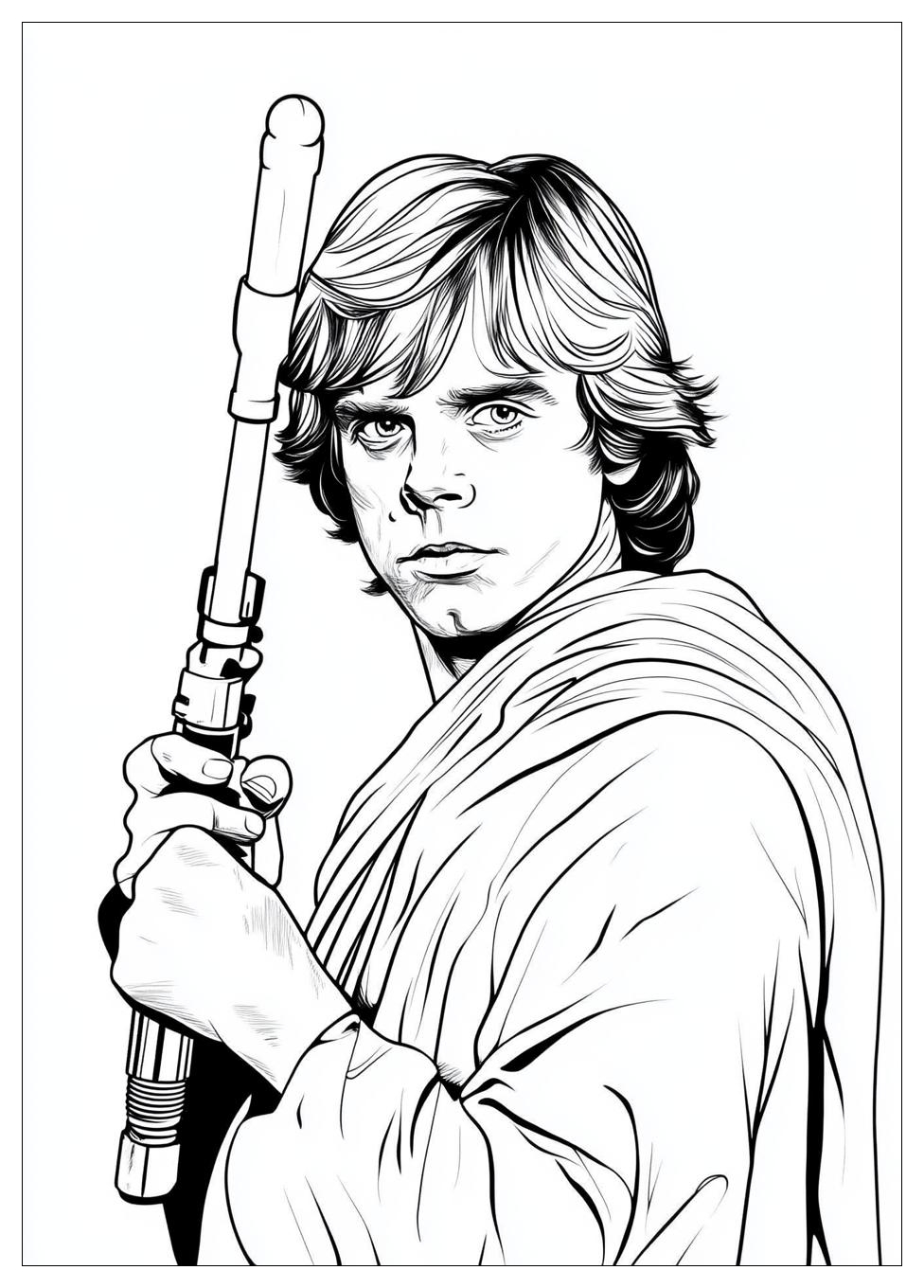 Luke Skywalker Színező 7