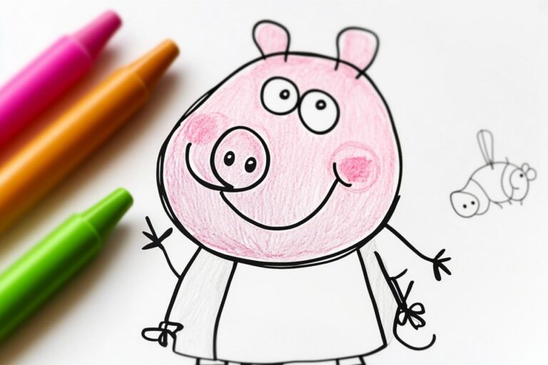 Peppa Malac Színező : Peppa Malac Színező Oldalak Gyerekeknek