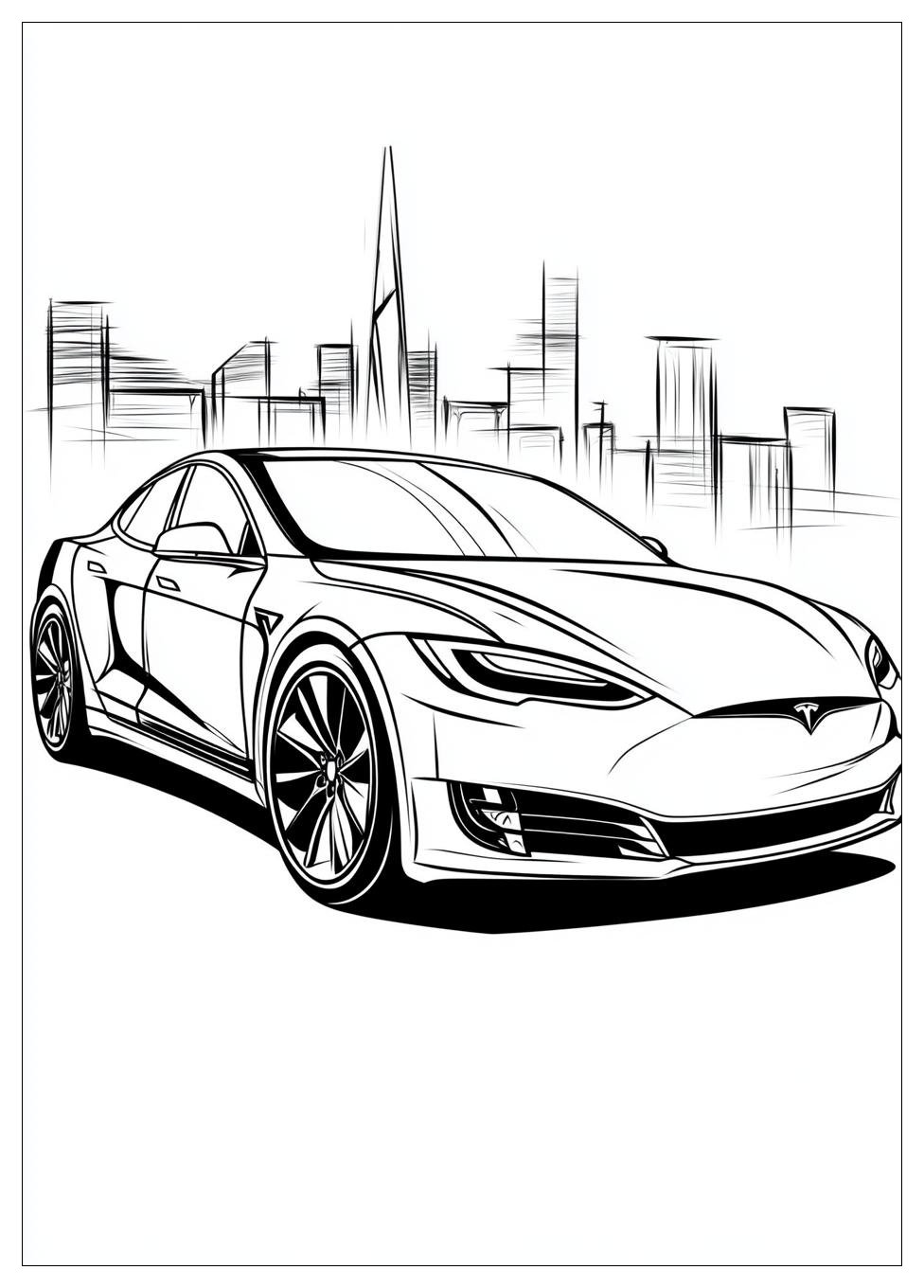 Tesla Színező 14