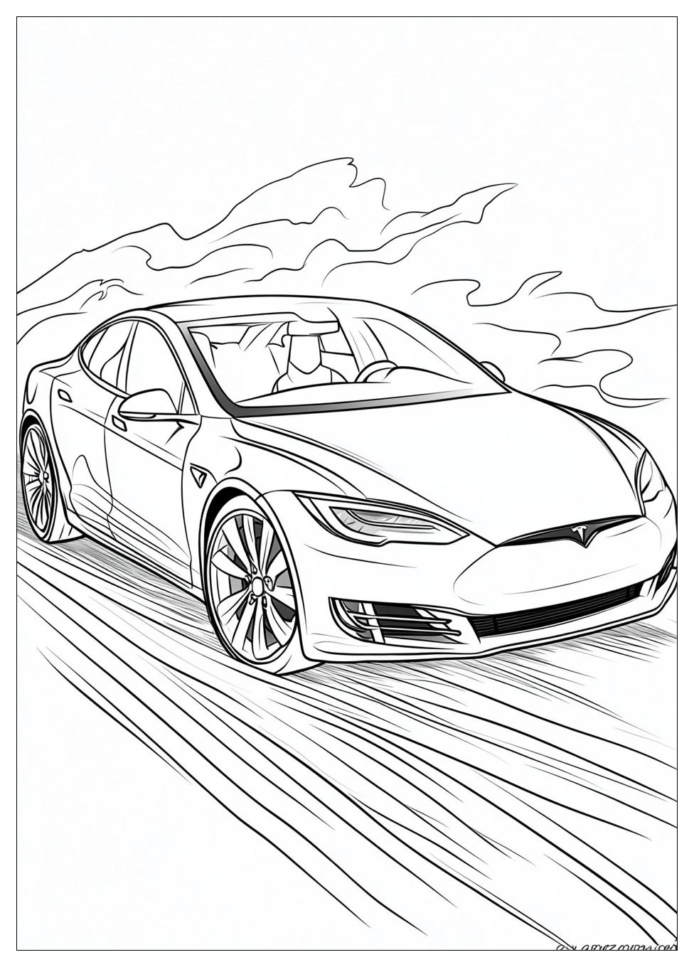 Tesla Színező 23