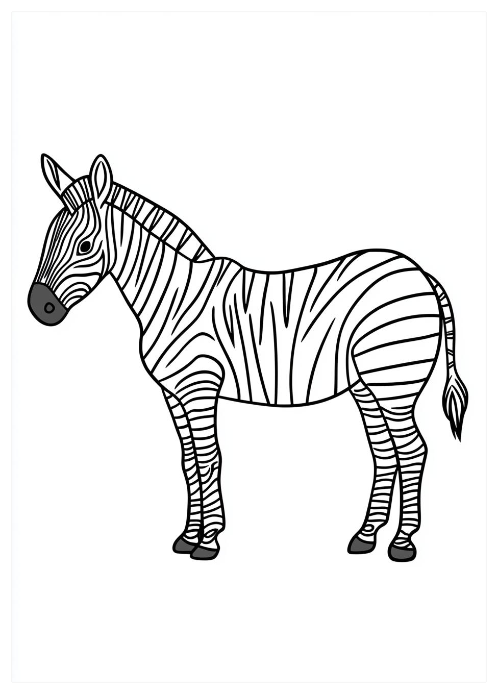 Zebra Színező 10