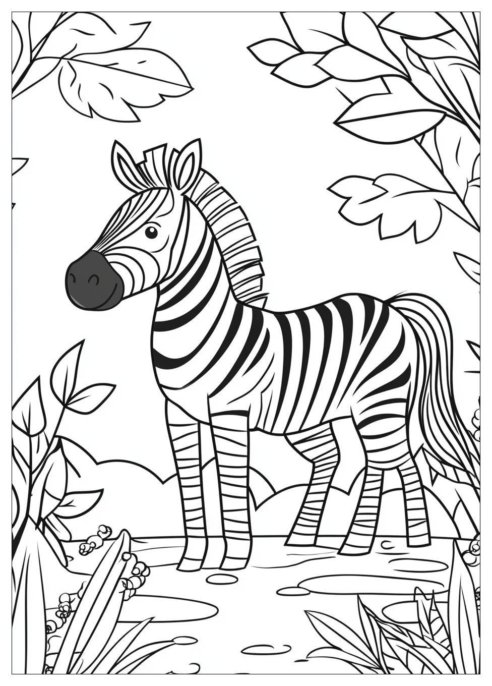 Zebra Színező 2