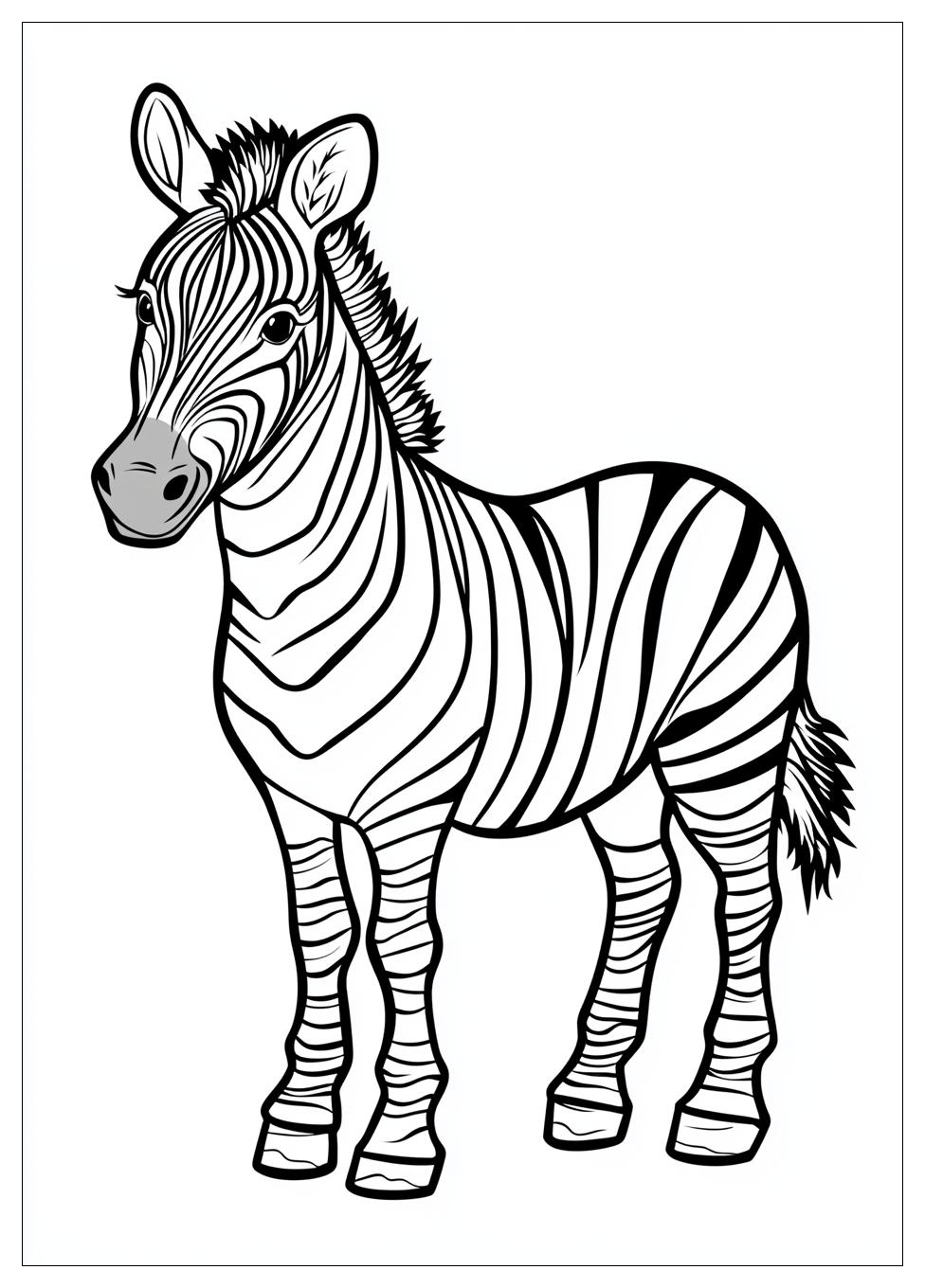 Zebra Színező 4