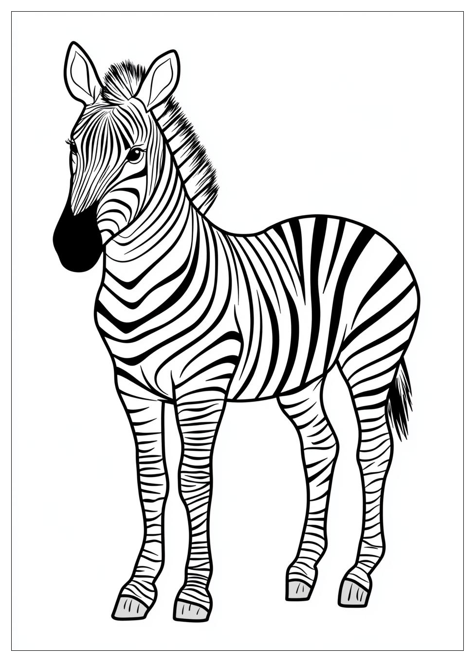 Zebra Színező 5