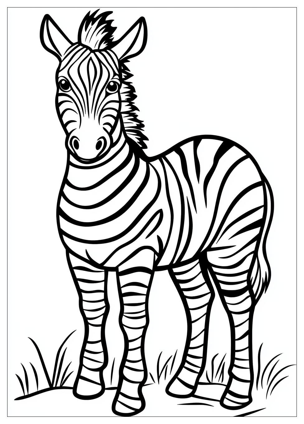 Zebra Színező 6