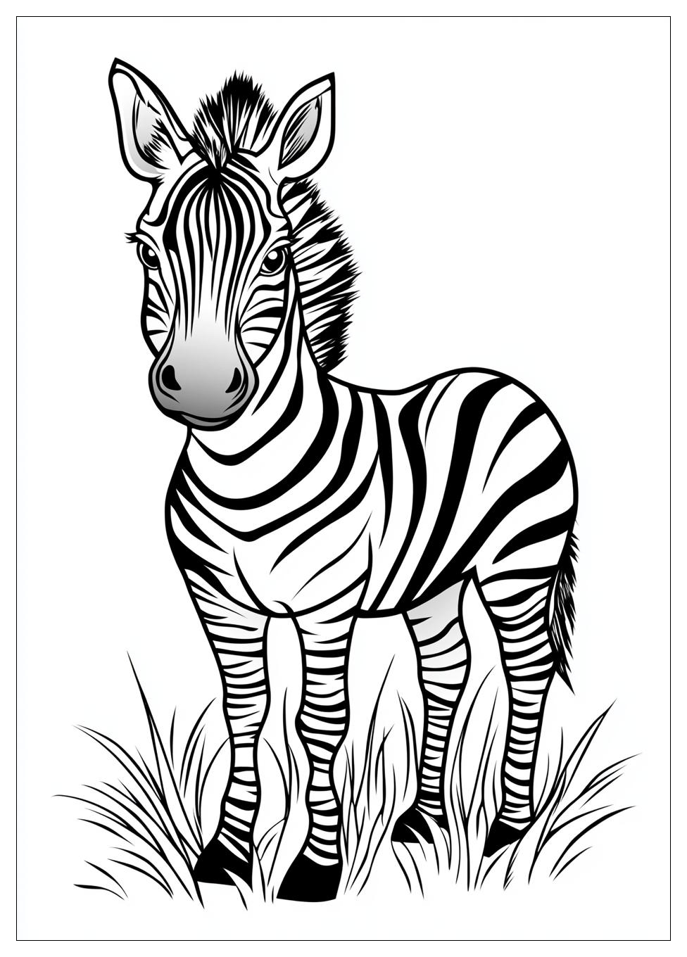 Zebra Színező 7