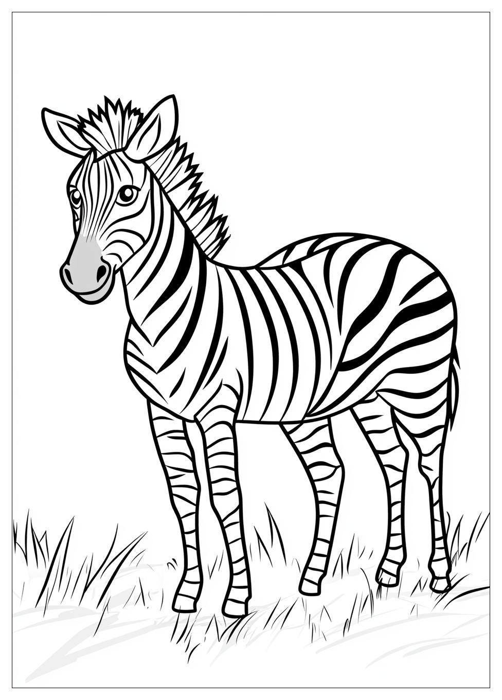 Zebra Színező 8